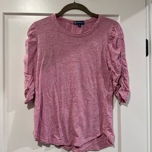 Democracy pink t-shirt top XS